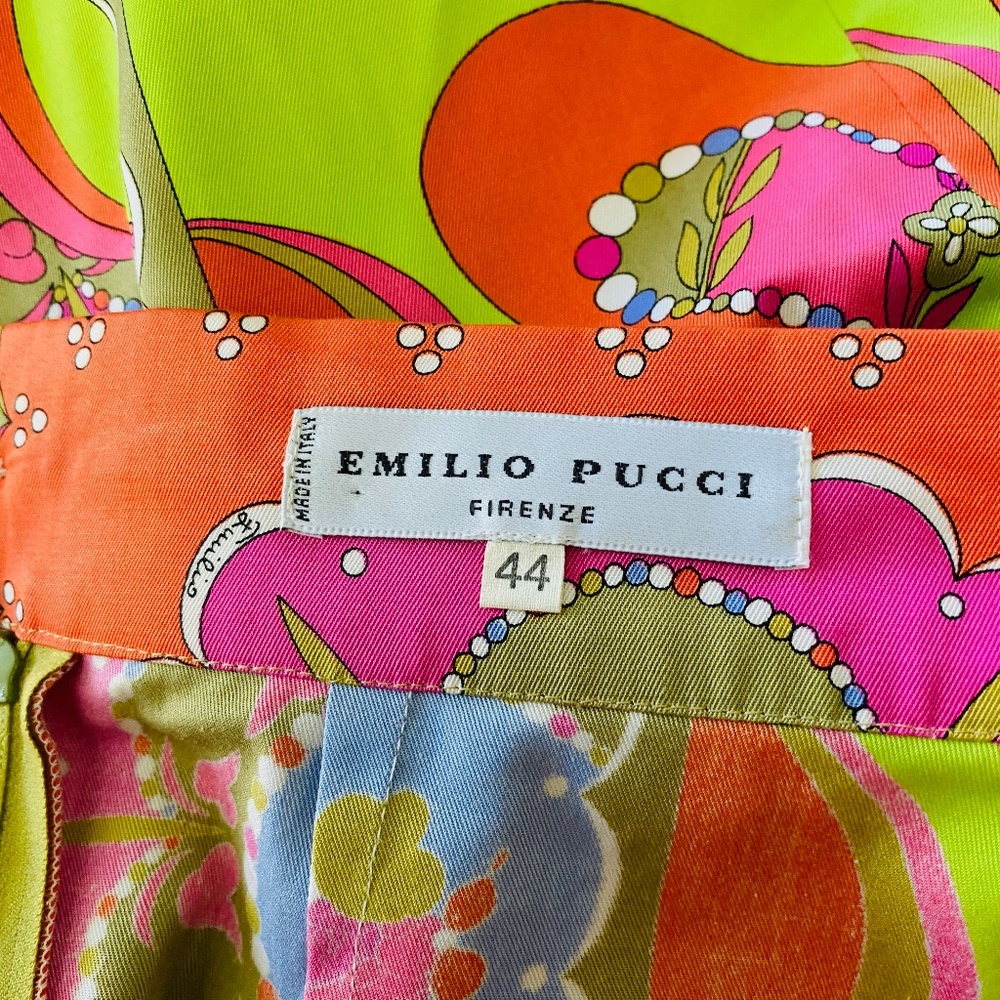 EMILIO PUCCI, Printed Multi Color Mini Skirt, 10. - Picture 3 of 6